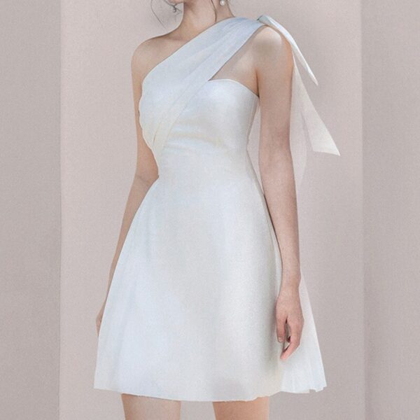 Formal Asymmetrical One Shoulder Dress