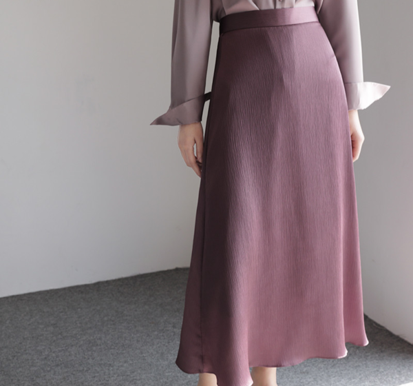Elegant A-line High Waist Skirt