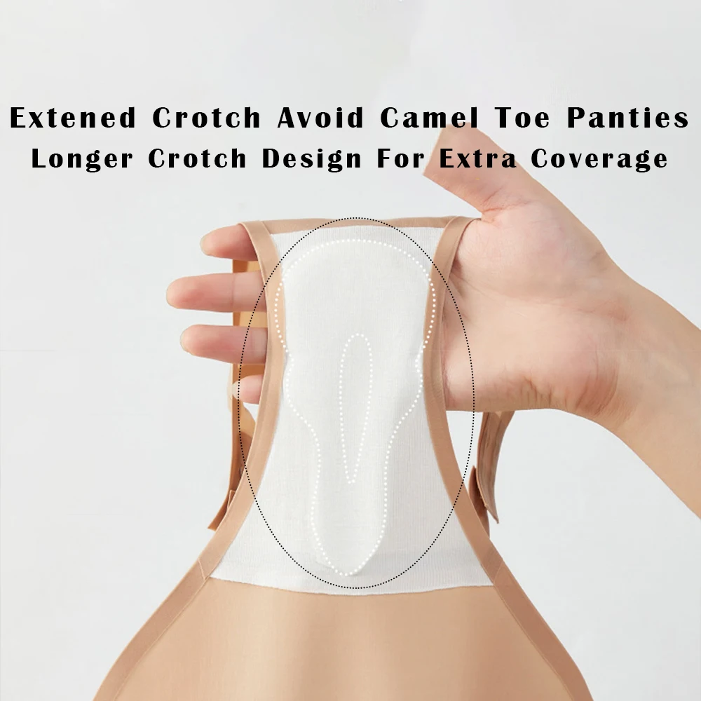 Women’s Adjustable Camel Toe Concealer Underwear – Seamless Thongs with Invisible Protection