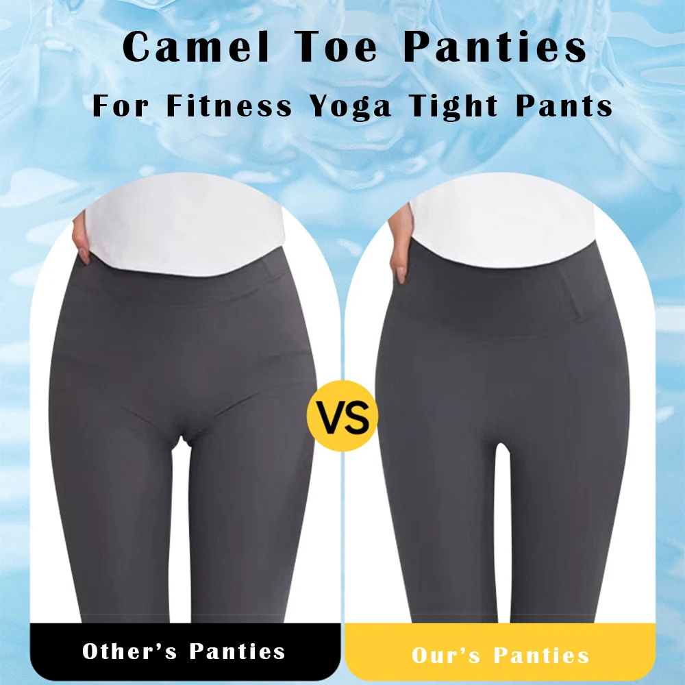 Women’s Adjustable Camel Toe Concealer Underwear – Seamless Thongs with Invisible Protection